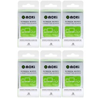 6x 10pc Moki Antistatic/Alcohol Free Laptop/Computer Cleaning Screen Wipes