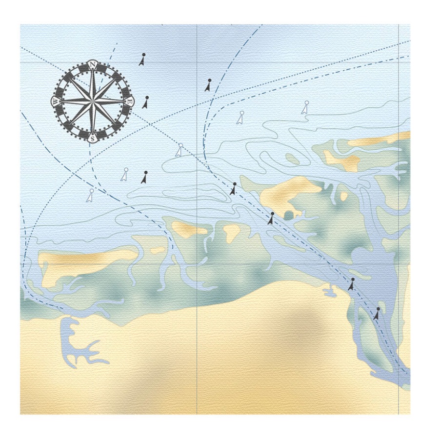 6x 20pc Esschert Design Tissue Paper Napkins Beach Serviette 3-Ply Large 33cm