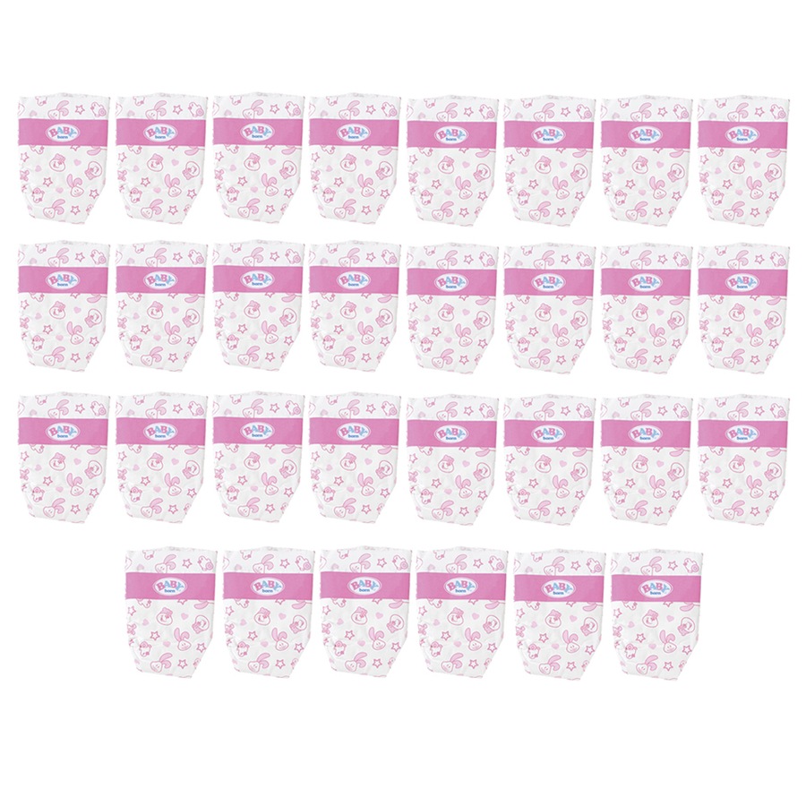 6x 5pc Baby Born Doll Nappies/Diaper Doll's Accessories for 43cm Kids Dolls 3y+