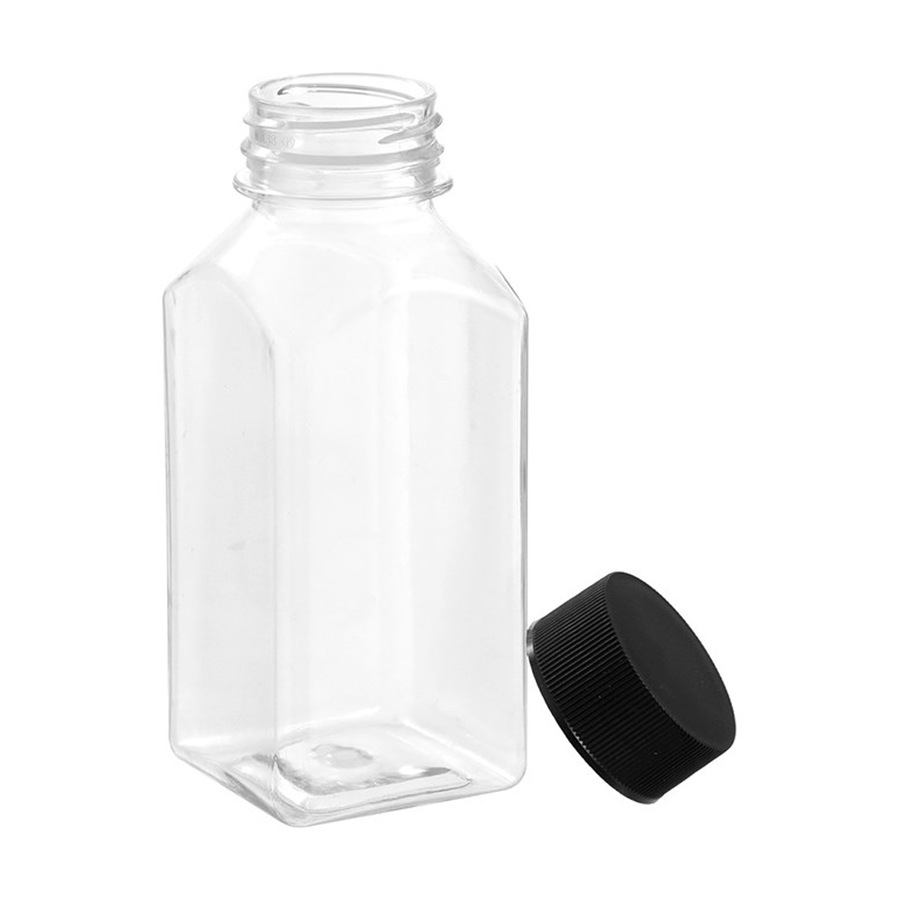 6x 6pc Lemon And Lime Reusable Clear Refrigerator Juice Drink Bottle Set 250ml