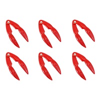 6x Appetito Crab Cracker Home Dining Kitchen Cooking Tableware Accessory Red