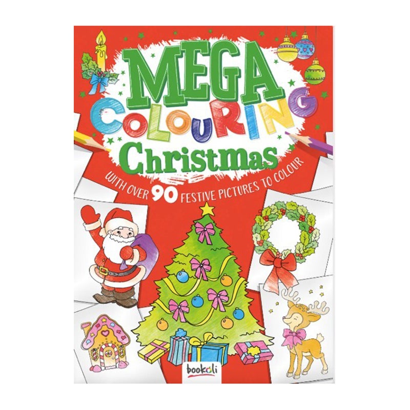 Buy 6x Bookoli Mega Colouring Christmas Fun Kids Colouring Book Art