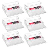 6x Boxsweden Crystal 3 Tier Shelf Home/Kitchen/Pantry Organiser Spice Rack