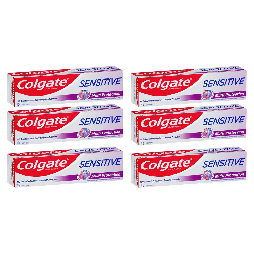 6x Colgate 110g Sensitive Fluoride Toothpaste Dental/Oral Care Multi Protection