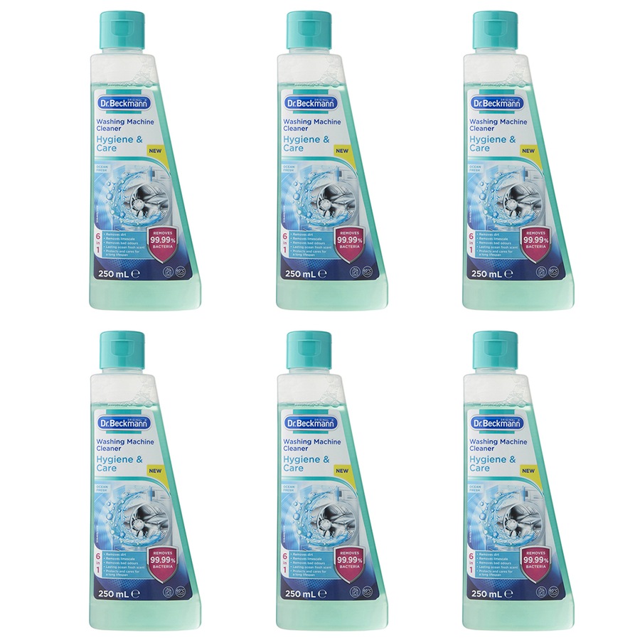 6x Dr Beckmann Washing Machine Cleaner Hygiene & Care Dirt Remover Ocean Fresh