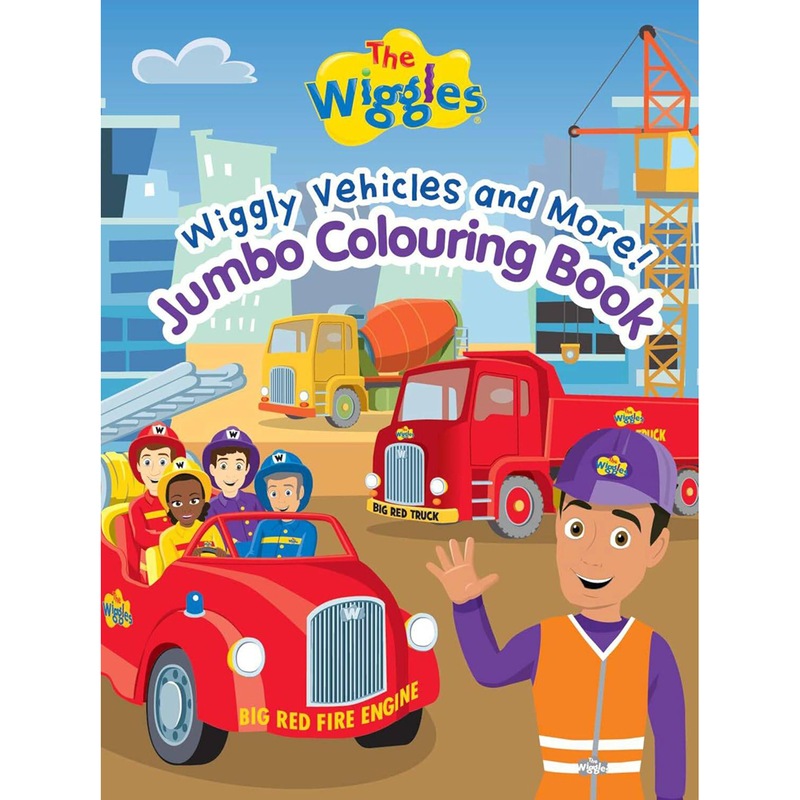 Buy 6PK The Wiggles Wiggly Vehicles & More Kids Jumbo Colouring Book 3 ...