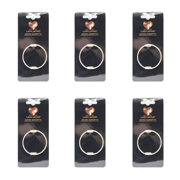 Buy 6x Lady Jayne Round Barrette Fashionable Womens Elegant Hairstyles ...