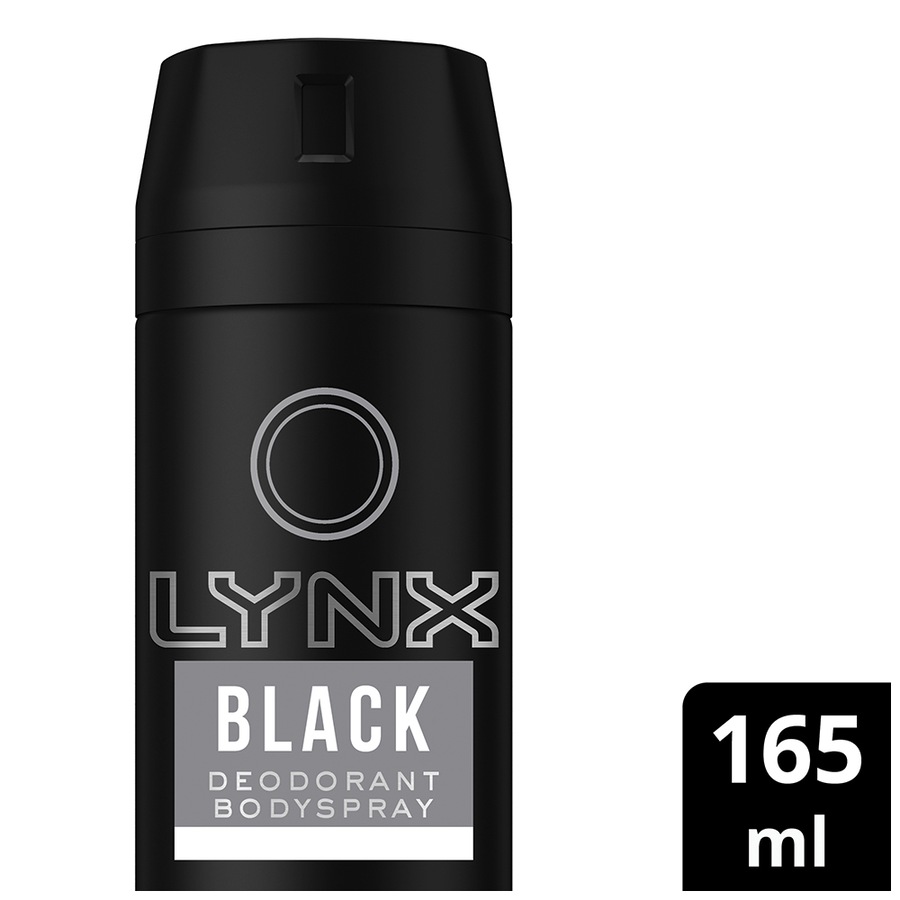 6x Lynx Fresh 165ml Body Spray 48h Protection Men Deodorant Fragrance Black