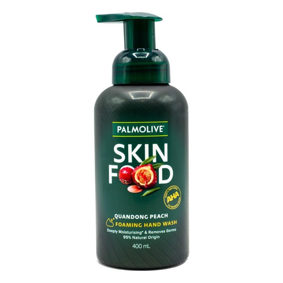 6x Palmolive 400ml Foaming Hand Wash Natural Liquid Soap Skin Quandong Peach