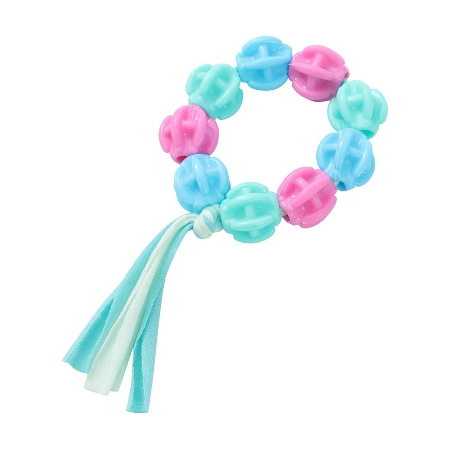 6x Paws And Claws Durable TPR & T-Shirt Rope Pet Puppy Dog Chew Toy Assorted