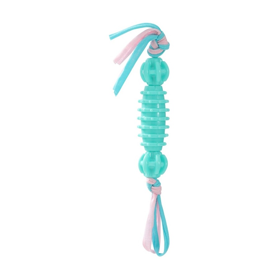 6x Paws And Claws Durable TPR & T-Shirt Rope Pet Puppy Dog Chew Toy Assorted