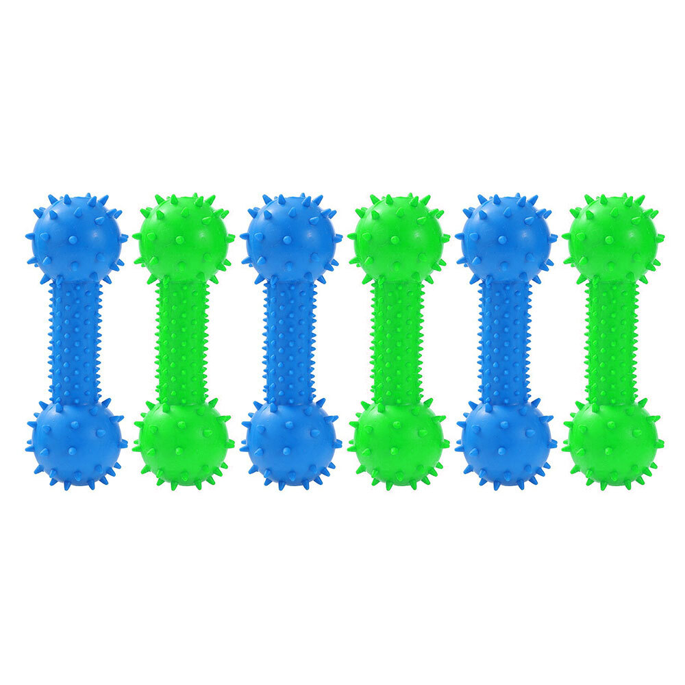 6x Paws & Claws Rubber 14.5x5cm Dumbbell Pet/Dog Interactive Play Toy Assorted Australia