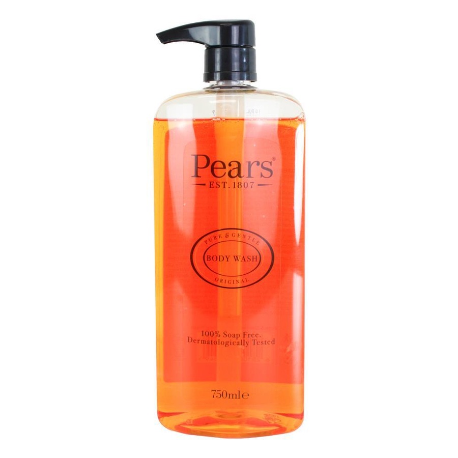 6x Pears 750ml Body Wash Soap-Free Liquid Shower Bath Cleanser Pure & Gentle