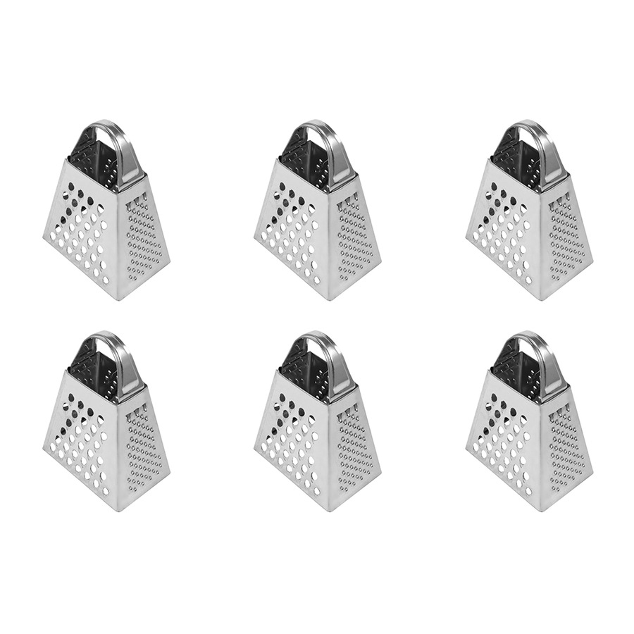 6x R&M Stainless Steel Mini Grater/Zester Kitchen Cooking Utensil Silver