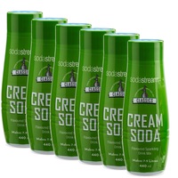 6x SodaStream Classics Cream Soda 440ml/Sparkling Water Syrup Drink Mix/Makes 9L