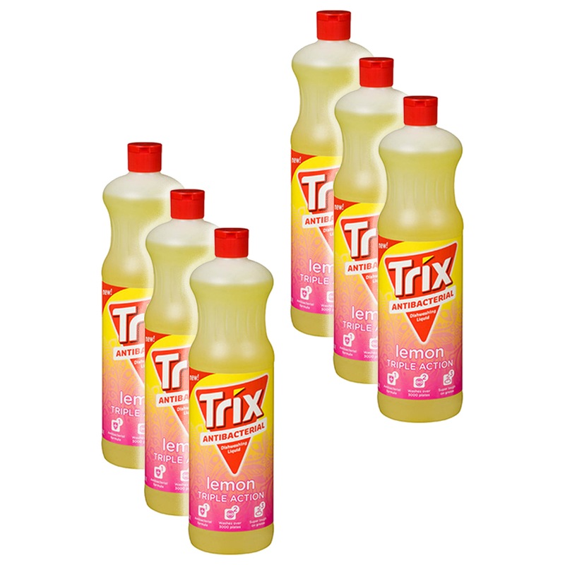 Buy 6x Trix Triple Action Antibacterial Stain Remover Dishwashing