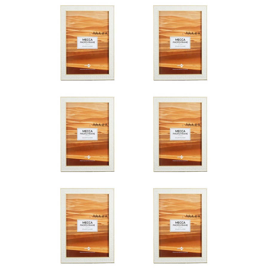 6x Unigift Mecca Photo/Picture Frame Portrait Display Home Desk Decor A4 Assort