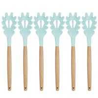 6x Urban Kitchen Silicone Spaghetti Server Mint Green 31x6cm Practical & Durable