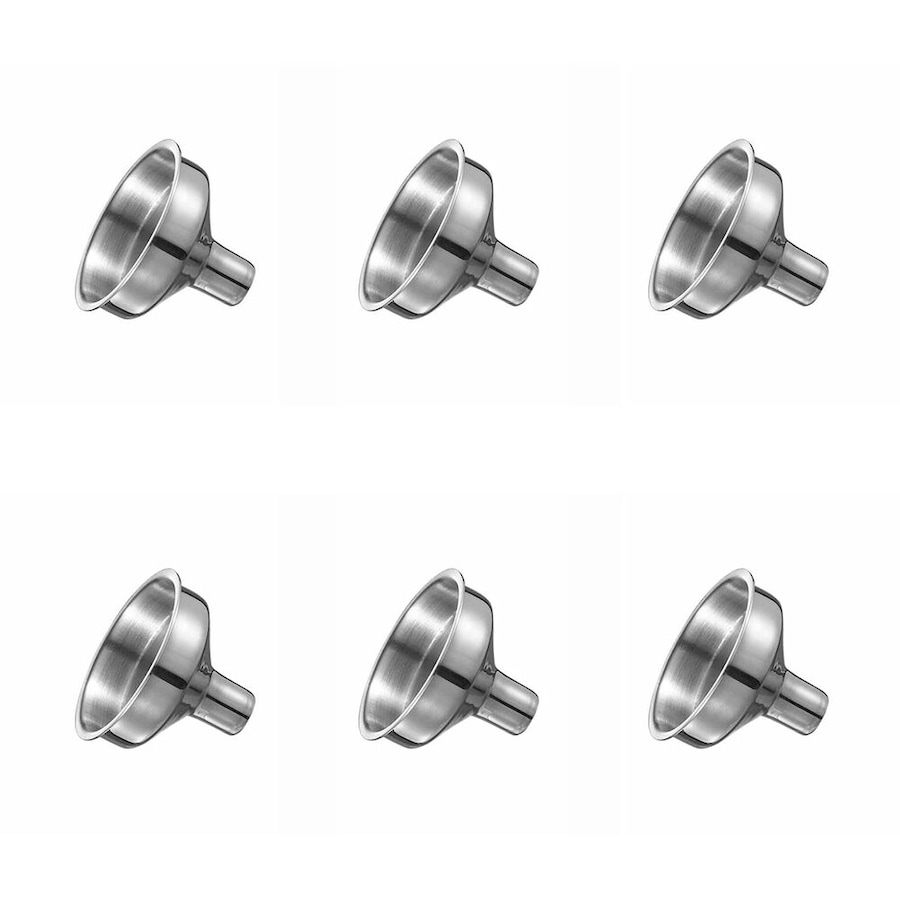 6x Winex Stainless Steel Hip Flask Funnel Liquid Transfer Barware Accessory SLVR
