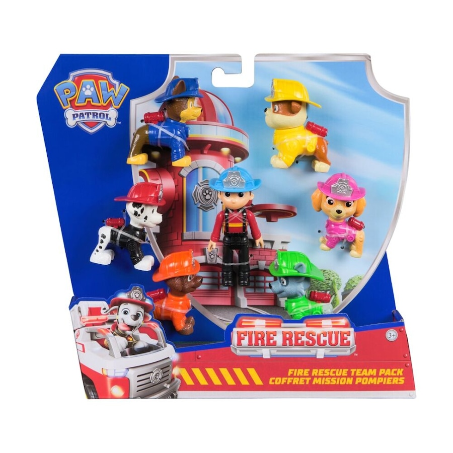 7pc Paw Patrol Fire Rescue Figurine Pack Collectible Kids Toys 3Y+