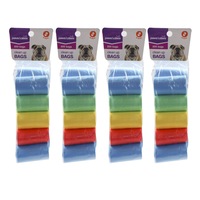 800pc Paws & Claws Doggy Clean Up Bags Garbage Poop Bag Pet Dog Waste Storage