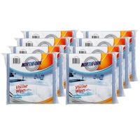 80PK Northfork Heavy Duty Absorbent Viscose Cleaning Wipes/Cloth 40x38cm - Blue