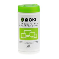 80PK Moki Disposable Antistatic/Alcohol Free Laptop/Computer Screen Wipes