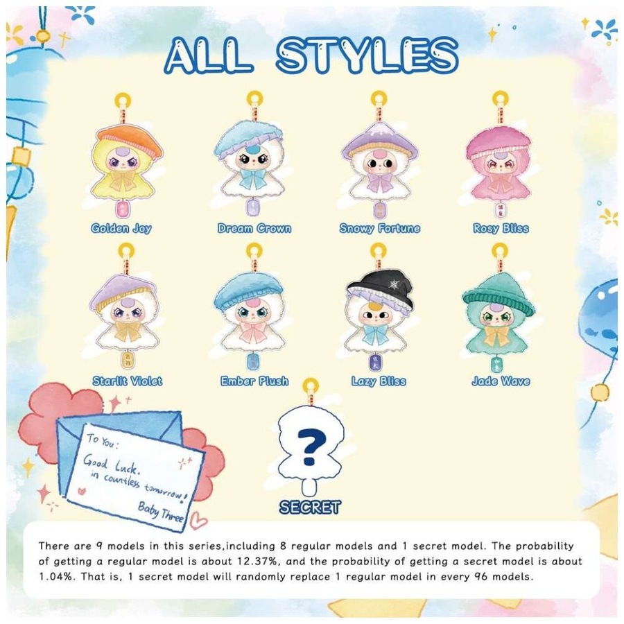 Baby Three Sunny Plush Blind Box Surprise Fun Toy Assorted