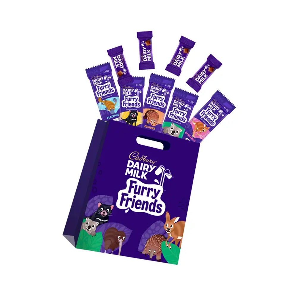 9pc Cadbury Furry Friends Kids Sweets Showbag w/Dairy Milk Chocolates