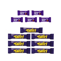 12pc Cadbury Twirl Kids Sweets Showbag w/Twirl & Dairy Milk Chocolates Bars