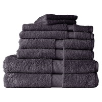 8pc Canningvale Royal Splendour Home Decor Bathroom Bath Towel Set Slate