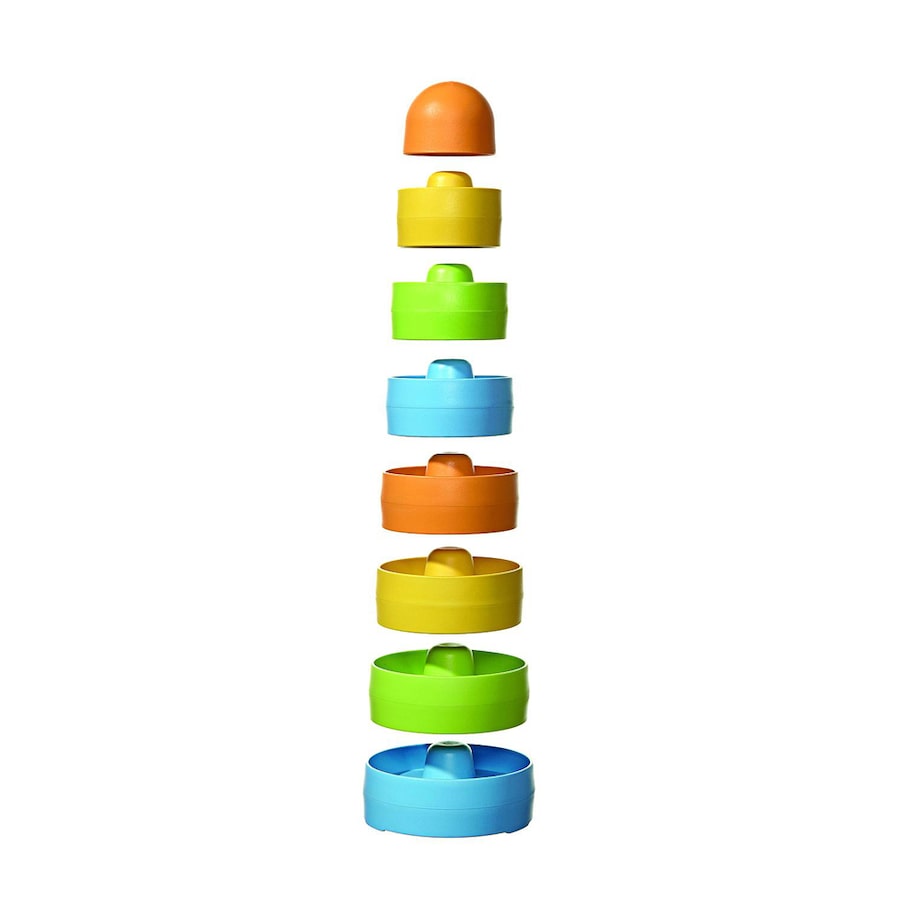 8pc Green Toys Stacker/Stacking Sensory Nesting Play Baby/Toddler Toy Set 6m+