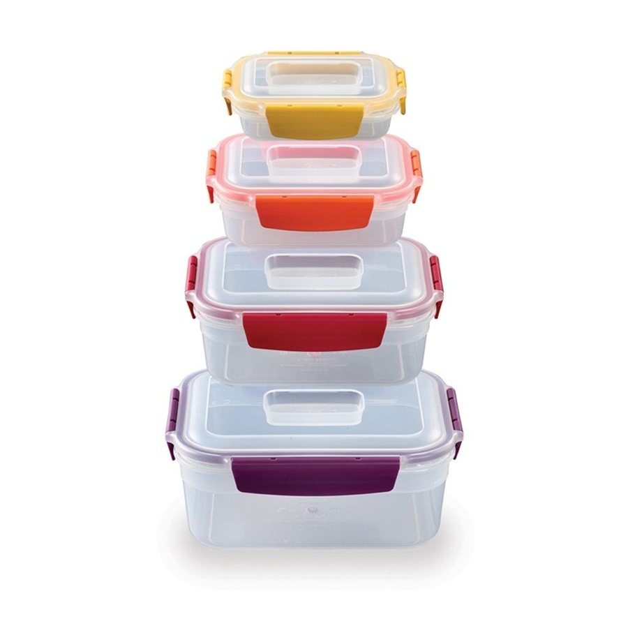 8pc Joseph Nest Lock Airtight Food Storage Container Set Multicolour