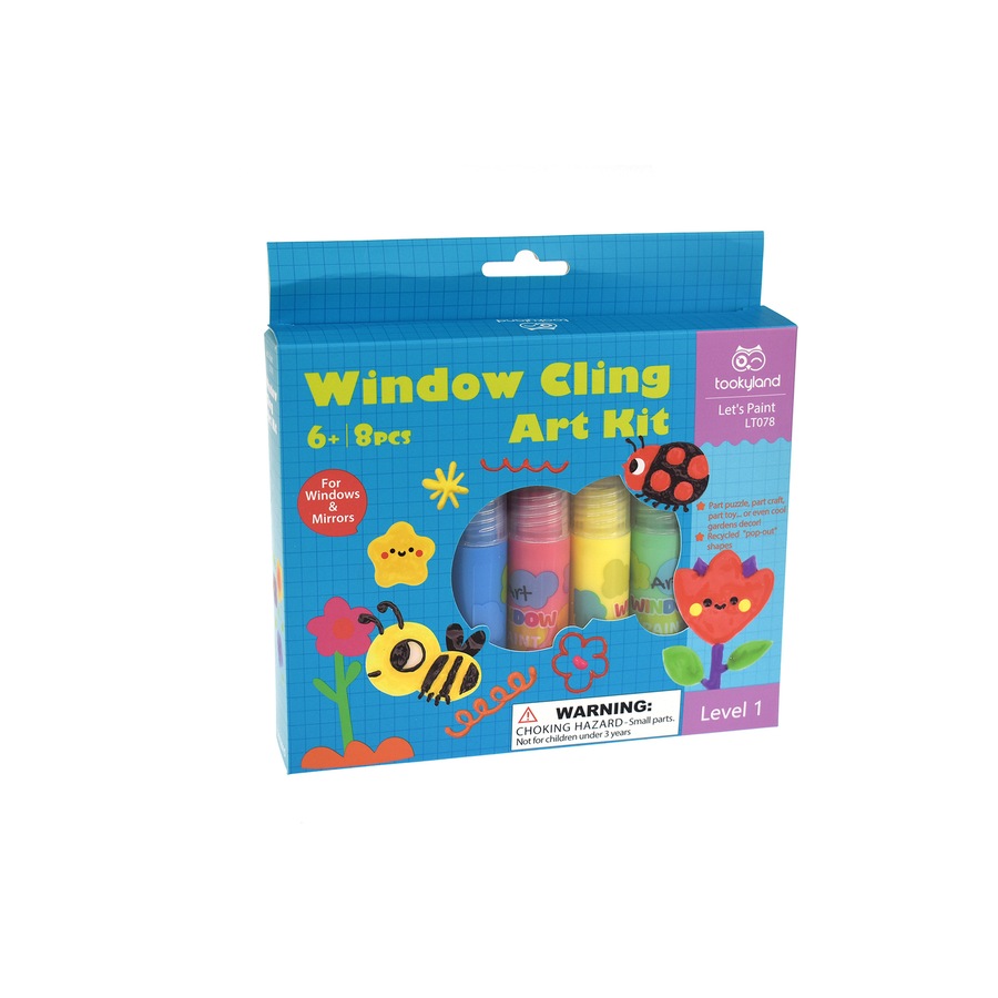 Buy 8pc Tookyland Kids Mirror/Window Cling Art Craft Activity Play Fun ...