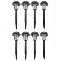 8PK Lenoxx Mosquito/Bugs Zapper/Killer Solar/LED Night Lamp/Light Outdoor Garden