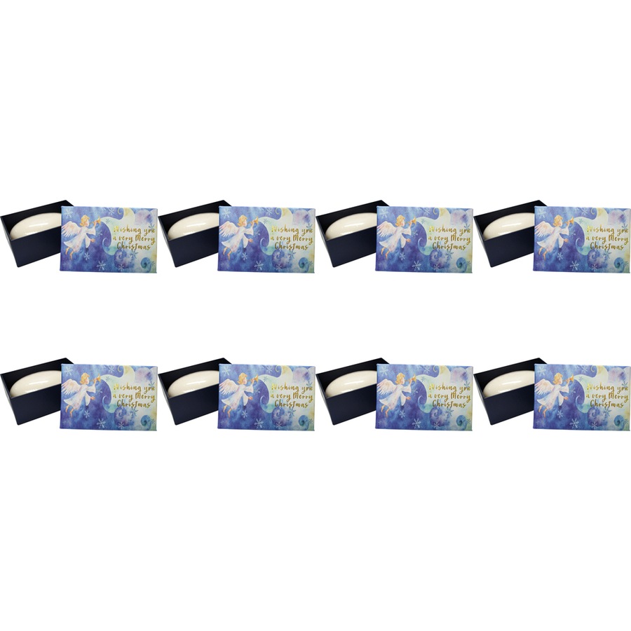 8PK LVD Angel Wishes Scented Bath Compact Soap Bar w/ Box Body Fragrance 9x6cm