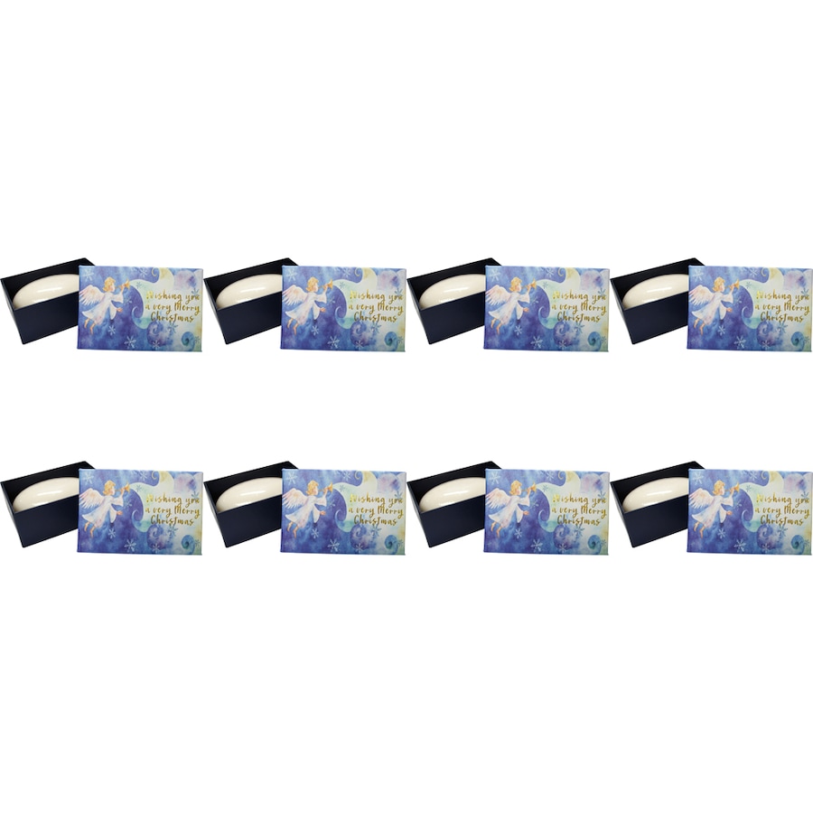 8PK LVD Angel Wishes Scented Bath Compact Soap Bar w/ Box Body Fragrance 9x6cm