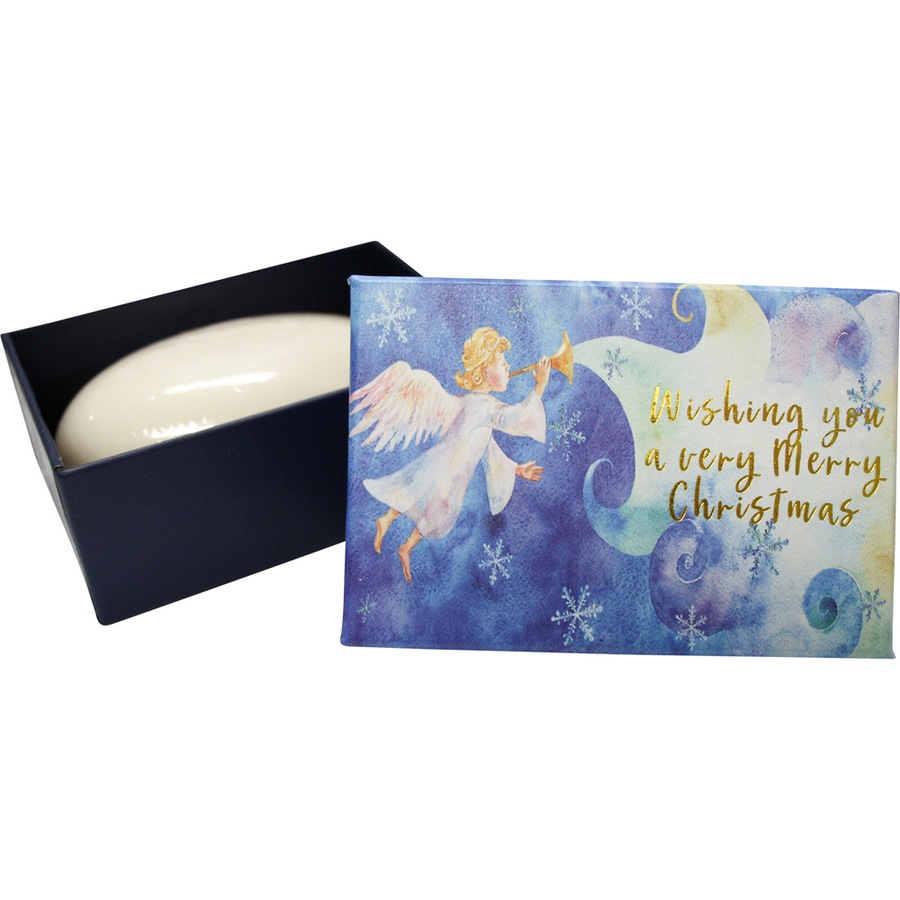 8PK LVD Angel Wishes Scented Bath Compact Soap Bar w/ Box Body Fragrance 9x6cm