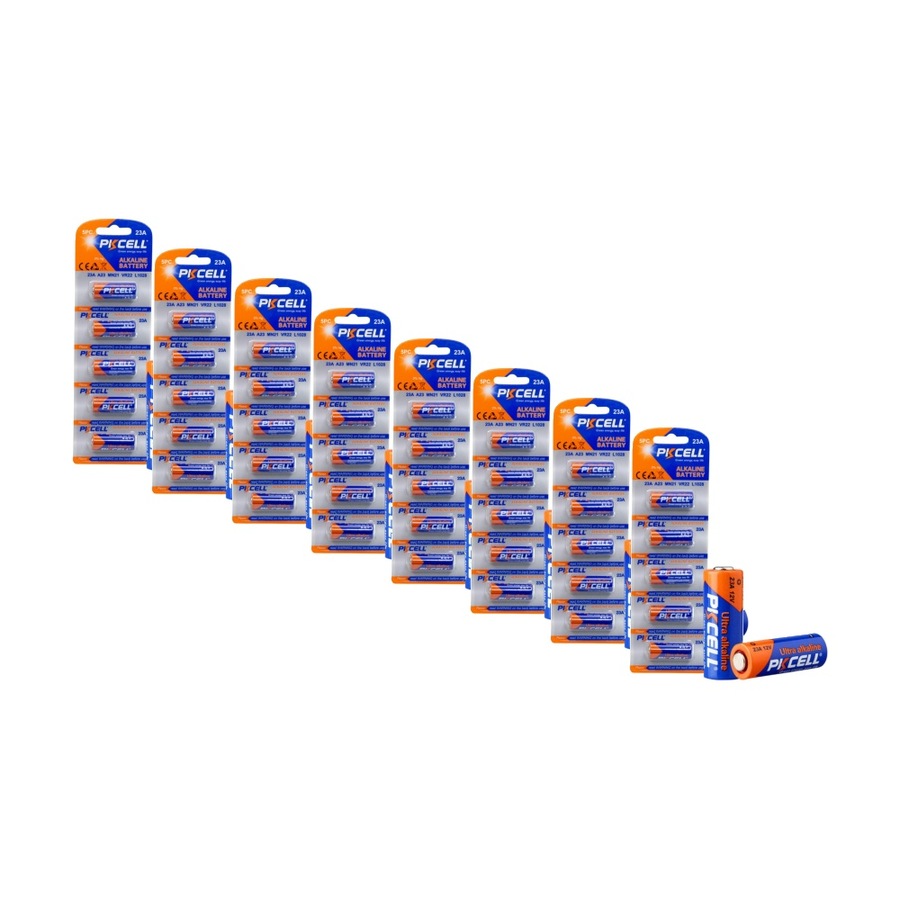 8x 5pc Pkcell 12V Alkaline 23A Battery No Mercury Pack 5 Free PKCELL Batteries