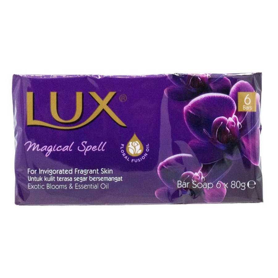 8x 6pc Lux 80g Bar Soap Magical Spell Exotic Blooms & Essential Oils Scented