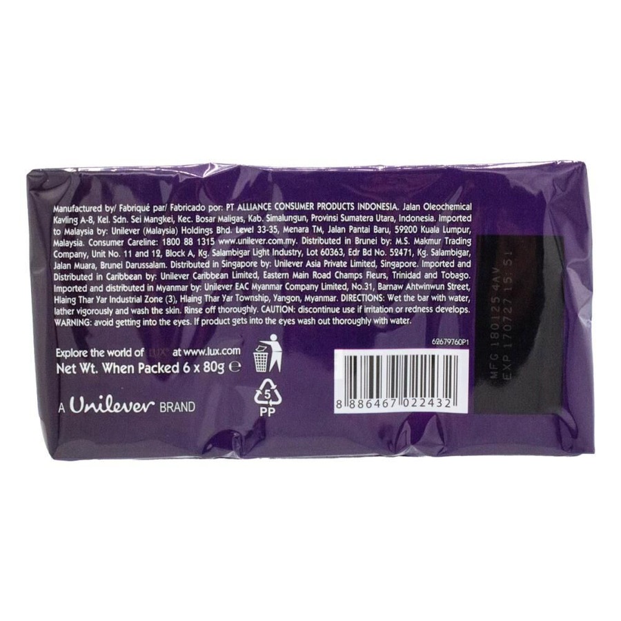 8x 6pc Lux 80g Bar Soap Magical Spell Exotic Blooms & Essential Oils Scented