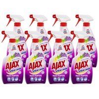 8x Ajax Spray N Wipe 500ml Trigger Bottle Multipurpose Cleaner Lavender & Citrus