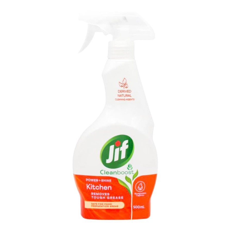 8x Jif Power & Shine All Purpose Kitchen Spray Grease & Grime Cleaner 500ml
