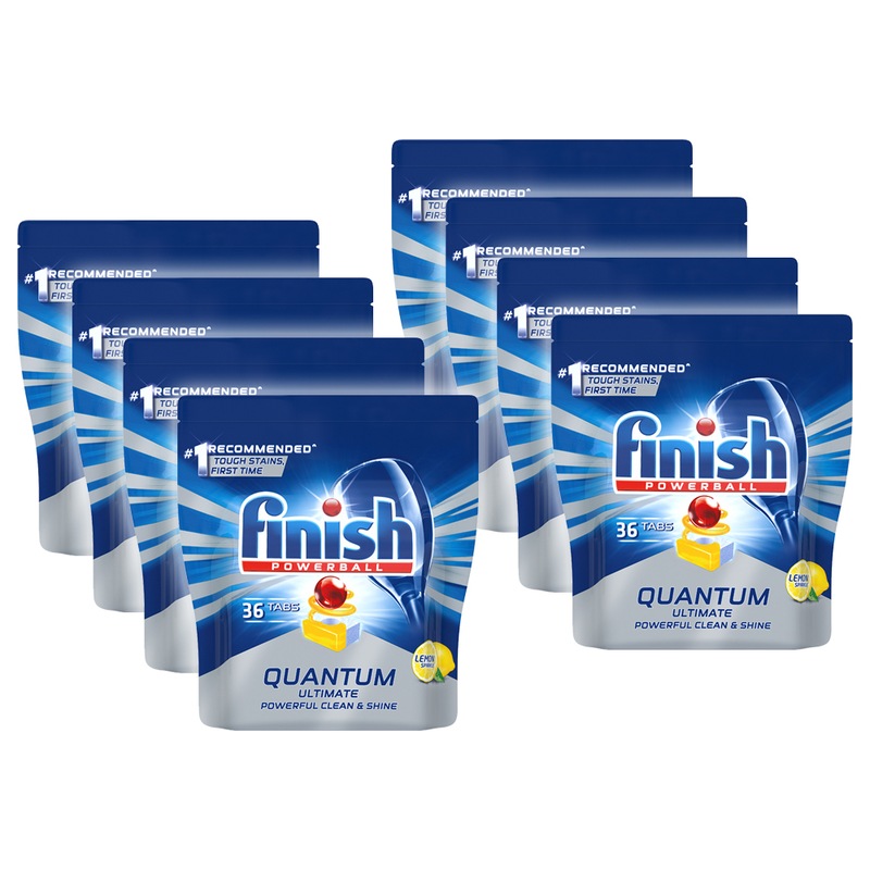 Buy 288PK Finish Powerball Quantum Ultimate Dishwasher Tabs Tablets