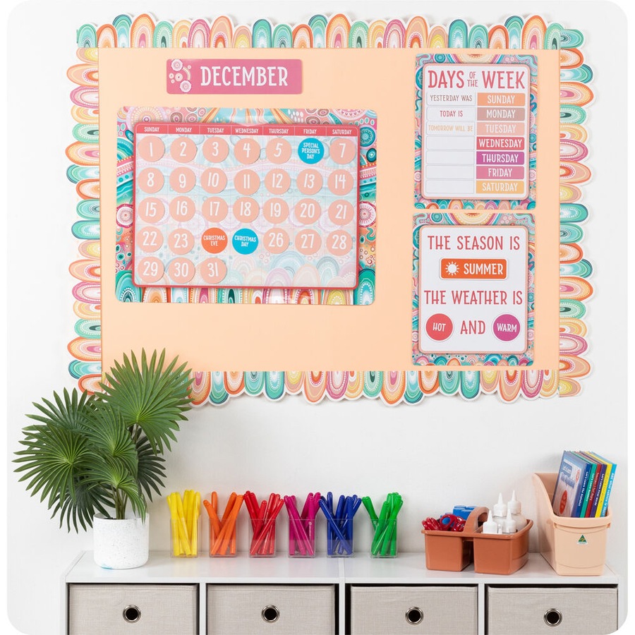 Buy 93pc Learning Can Be Fun Calendar Bulletin Board Set Sacred Country ...