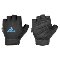 Adidas Climate Adjustable Unisex Weight/Gym/Sport XXL Half Finger Gloves BLK/BLU