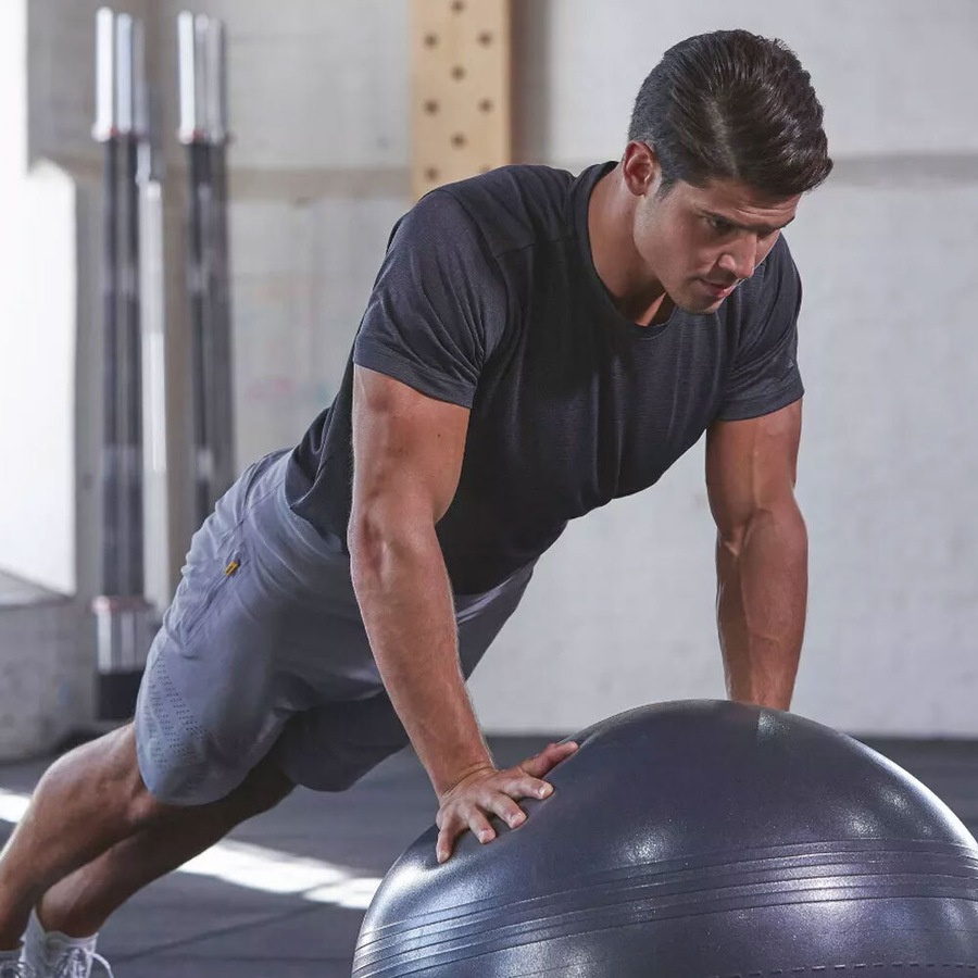 Adidas Gym Ball 65cm Fitness/Exercise Pilates Fit Yoga Swiss Ball w/ Pump Grey