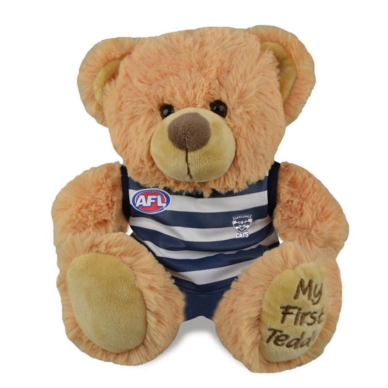 Buy AFL Geelong First Teddy Bear 23cm Plush Stuffed Animal Kids/Child