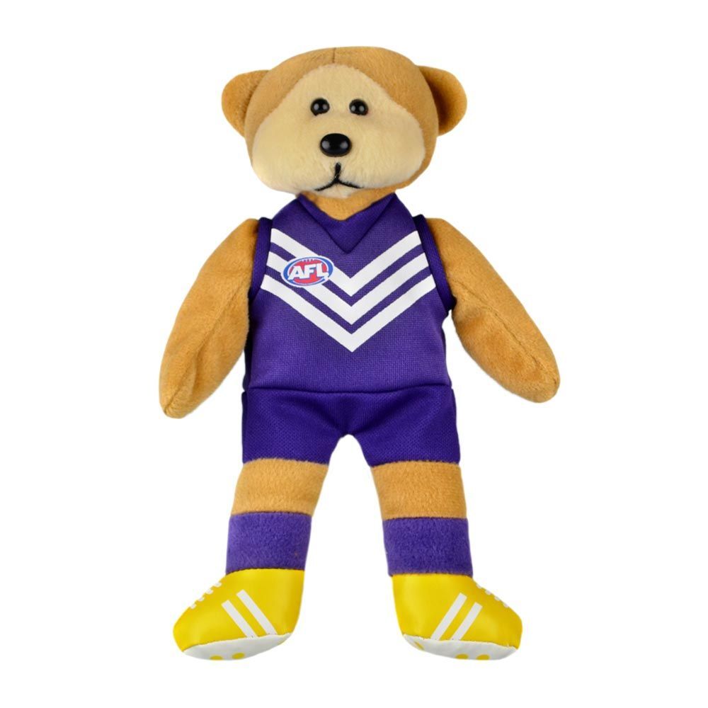 AFL Magic Play Fremantle Kids 30cm Footy Team Soft Collectable Bear Toy 3y+