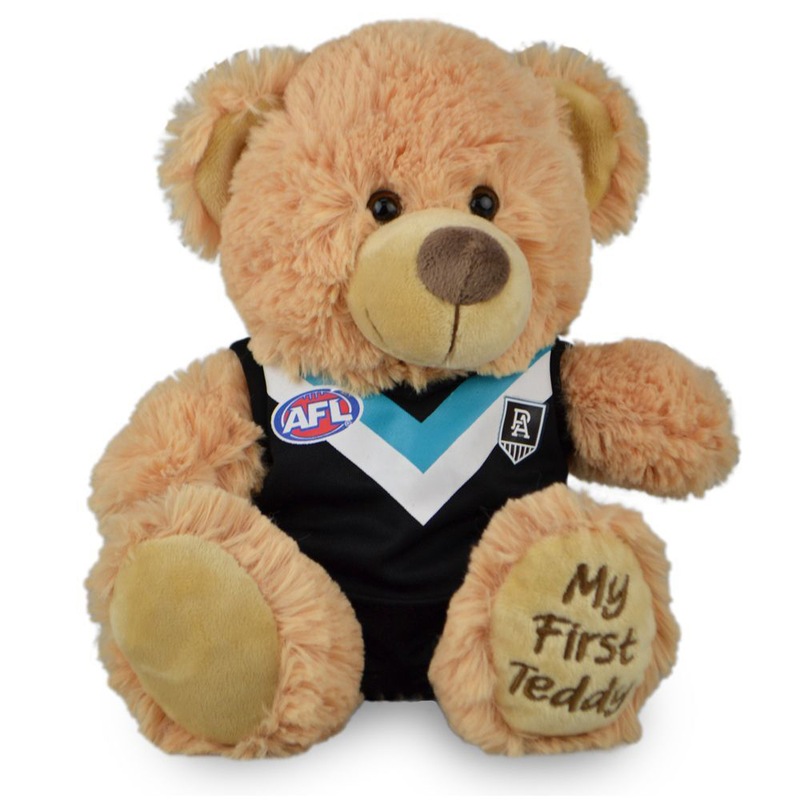 Buy AFL Pt Adelaide First Teddy Bear 23cm Plush Stuffed Animal Kids